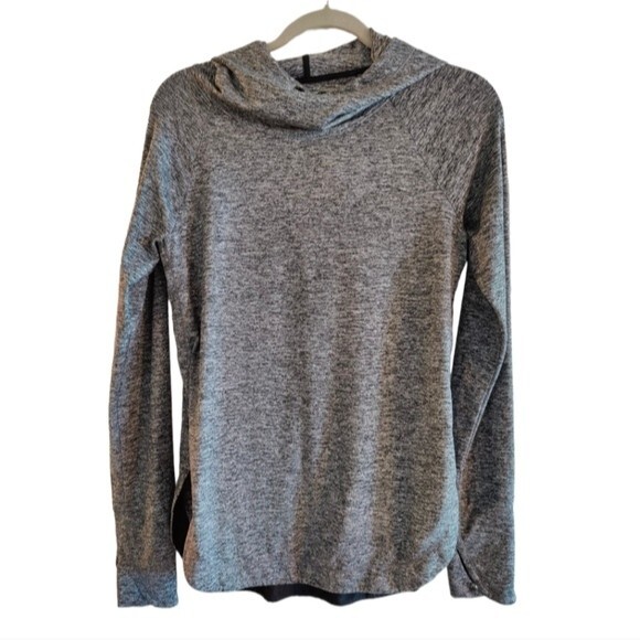 Athleta Uptempo Grey Hoodie with Thumb holes size S - Picture 4 of 7
